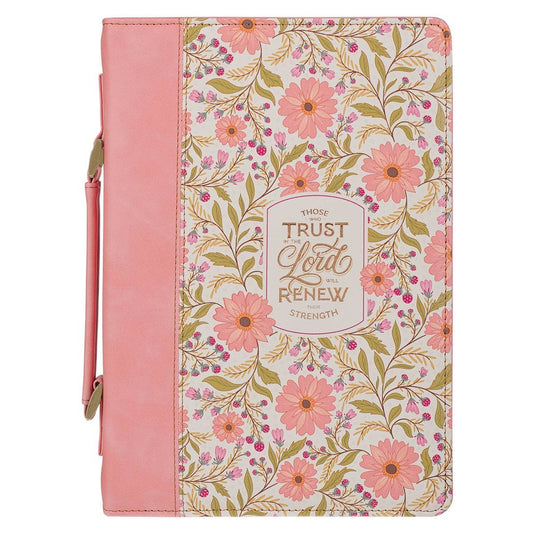 Bible Cover Fashion Floral Who Trust In The Lord Isa\ 40:31