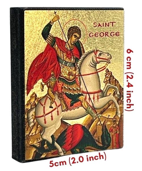 Saint George Silk Screen Icon Magnet
