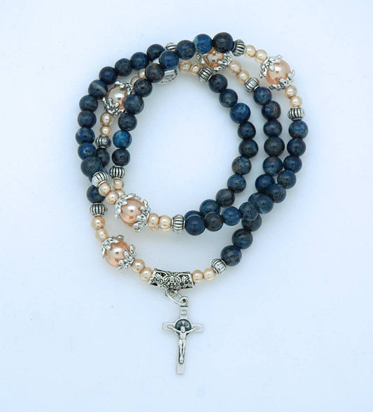 Lapis Wrap Bracelet