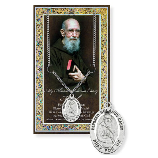 Blessed Solanus Casey Pewter Medal Necklace