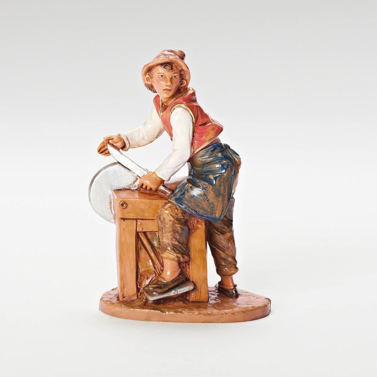 Fontanini 5" Scale Silvanus, Knife Sharpener Nativity Figure