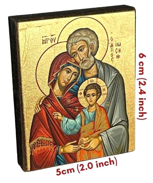 The Holy Family Silk Screen Icon Magnet