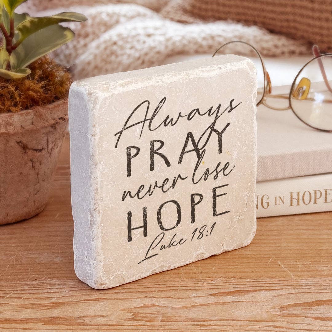648 | Luke 18:1 Stone Block