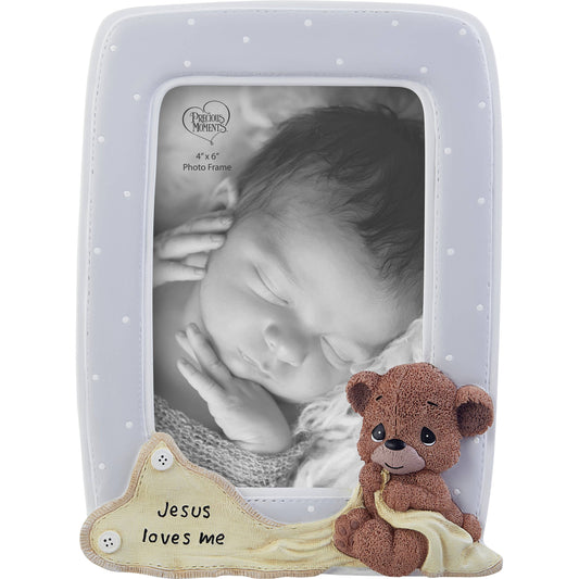 Precious Moments Jesus Loves Me Photo Frame with Bear