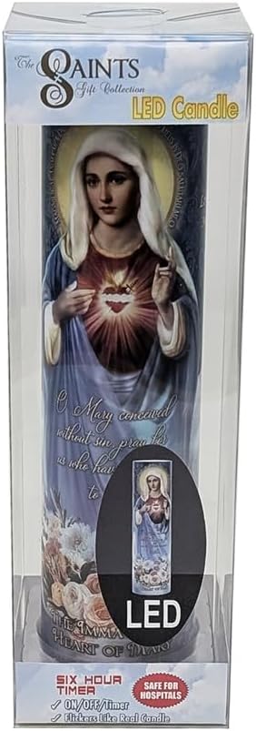 Flameless Candle Immaculate Heart of Mary