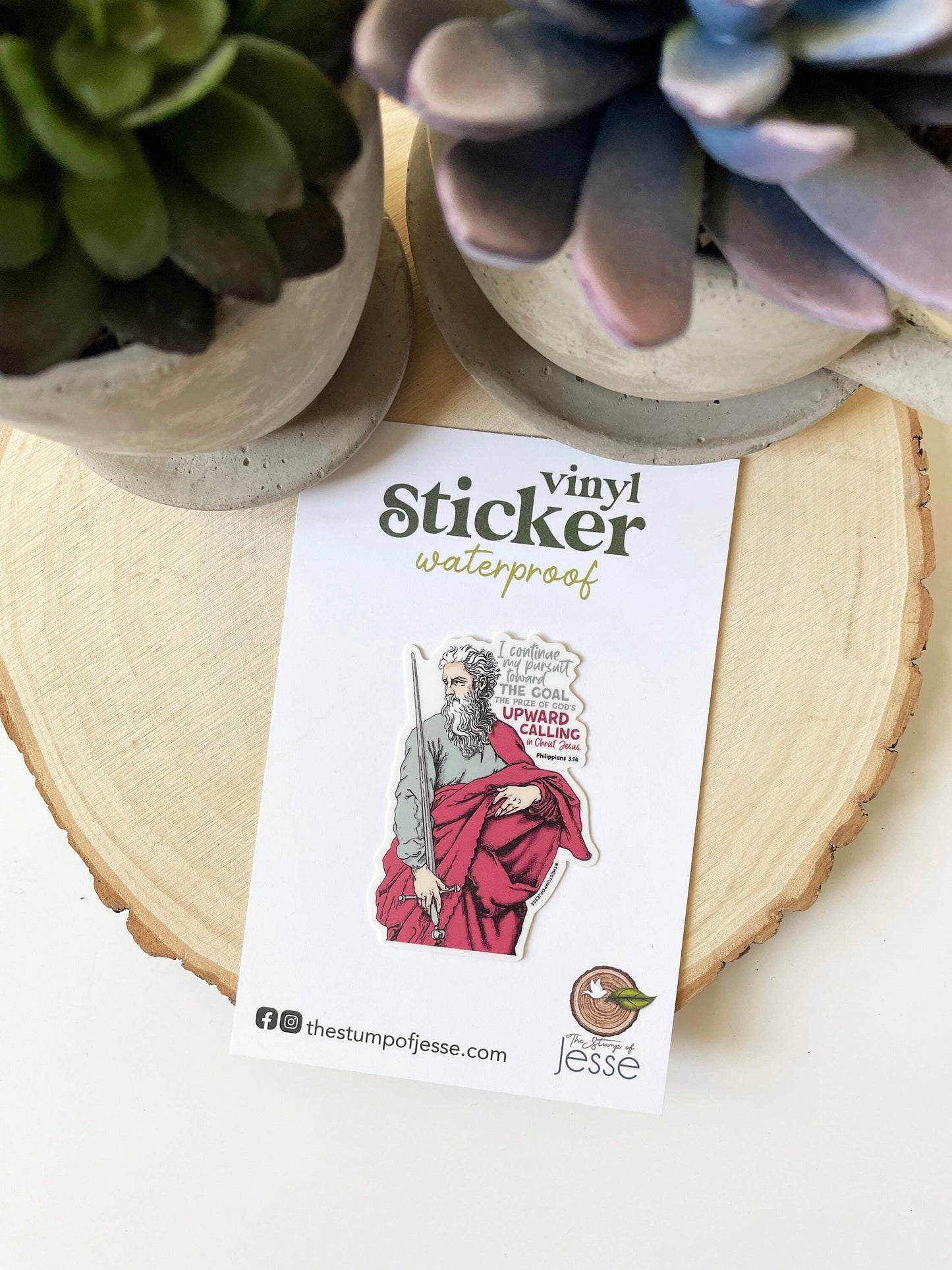 St. Paul Waterproof Vinyl Catholic Sticker