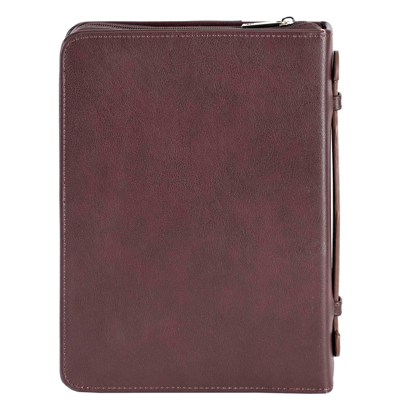 White Dove -BIBLE COVER CLASSIC FAUX LEATHER-BROWN-XXL