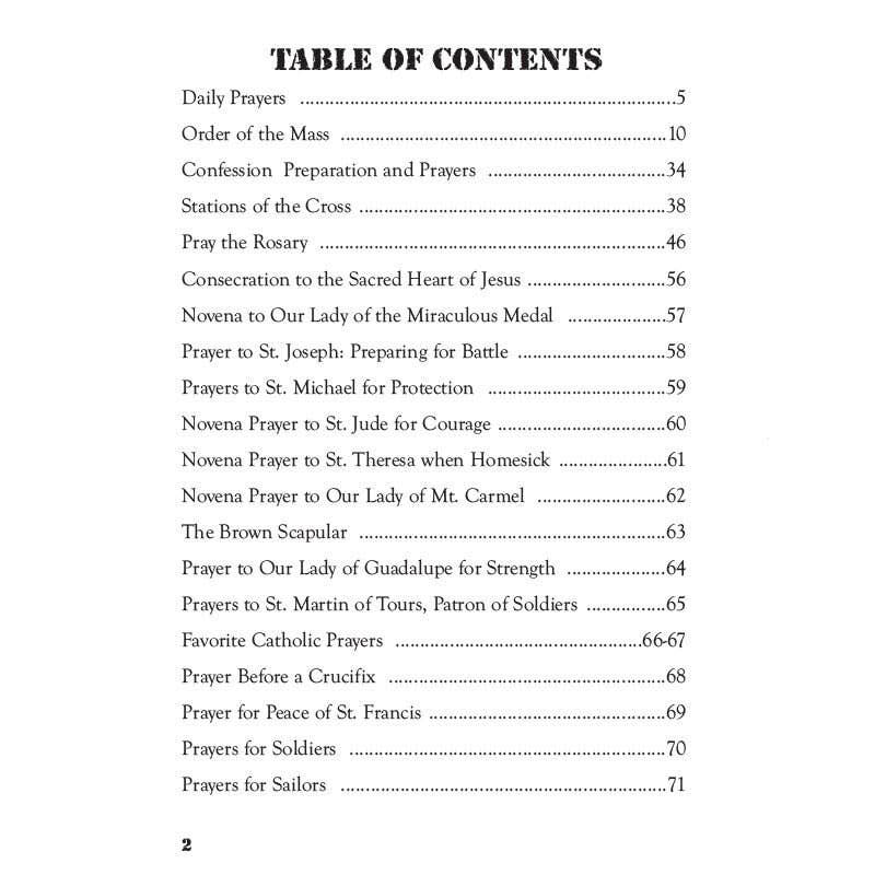 Armed Forces Prayerbook Catholic Edition