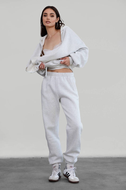 Jesus I Trust In You Plush Heather Grey Sweatpants