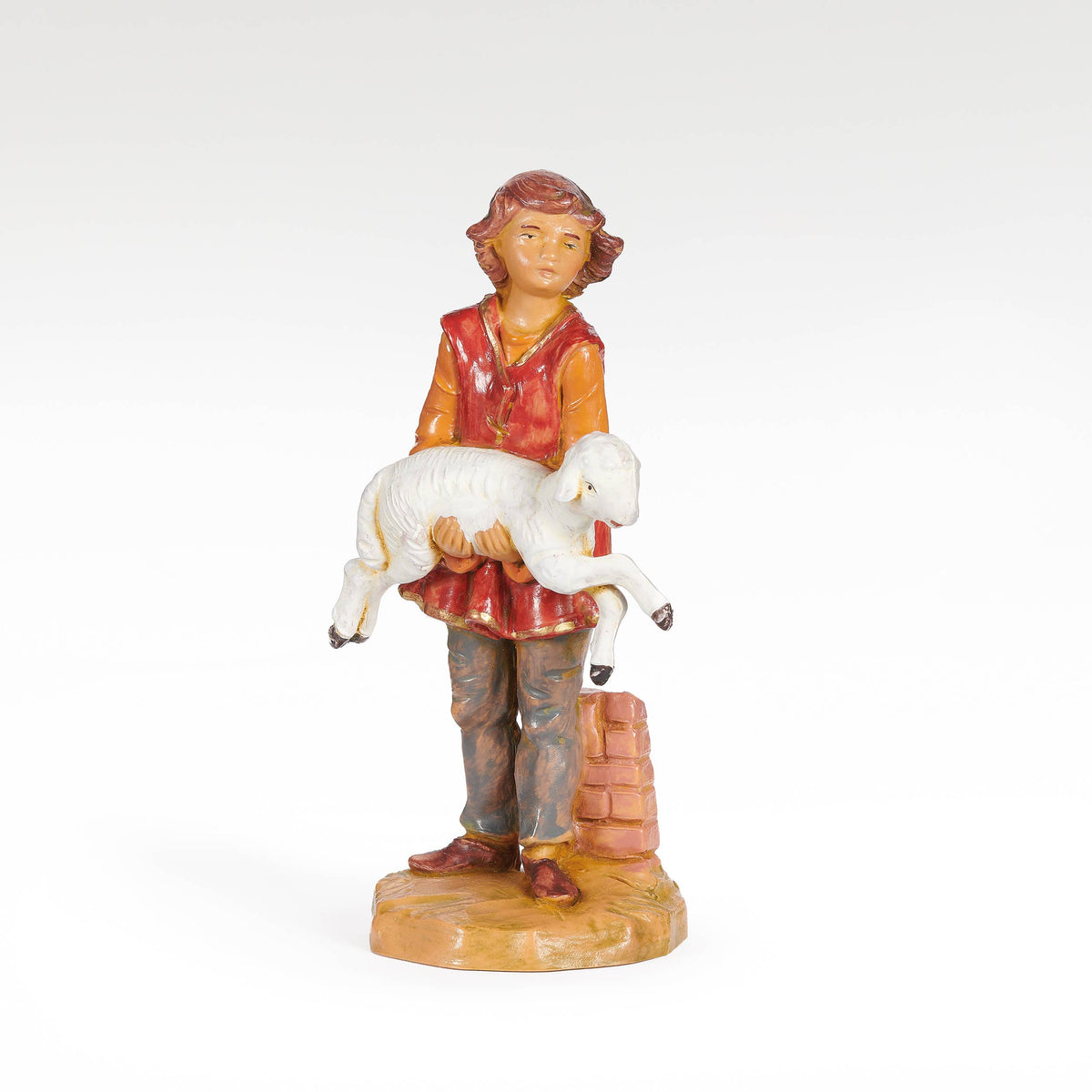 5" Scale Ari, Young Shepherd With Sheep Nativity Figure