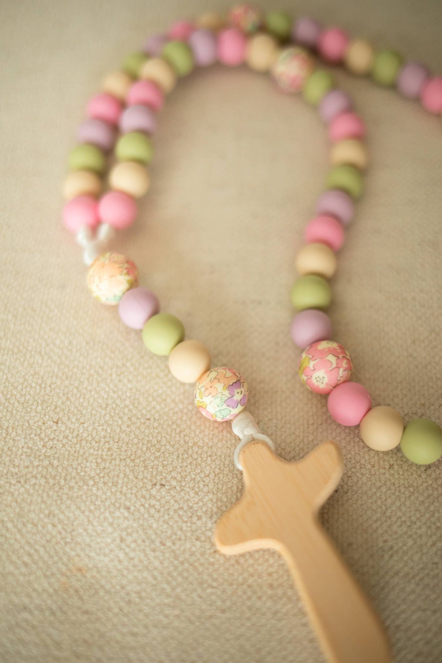 Pastel Floral Baby Rosary | Baptism Gift | Cathoic Gifts