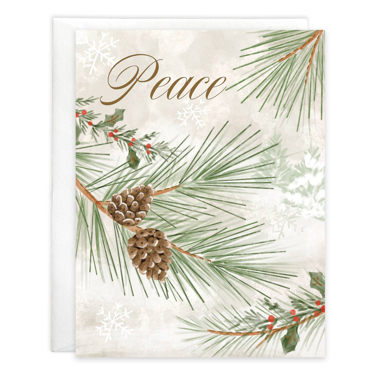 Christmas Card - Winter Pine Boughs