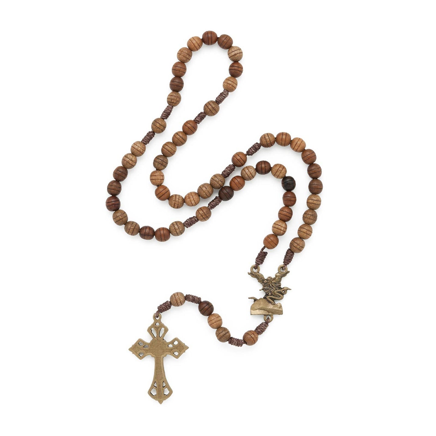 St. Michael Wooden Rosary
