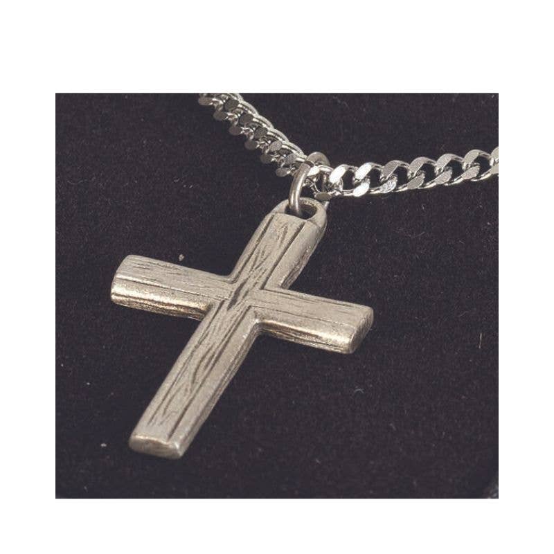 NK GRAIN BOX CROSS PWT 24"STNLS STL CHN