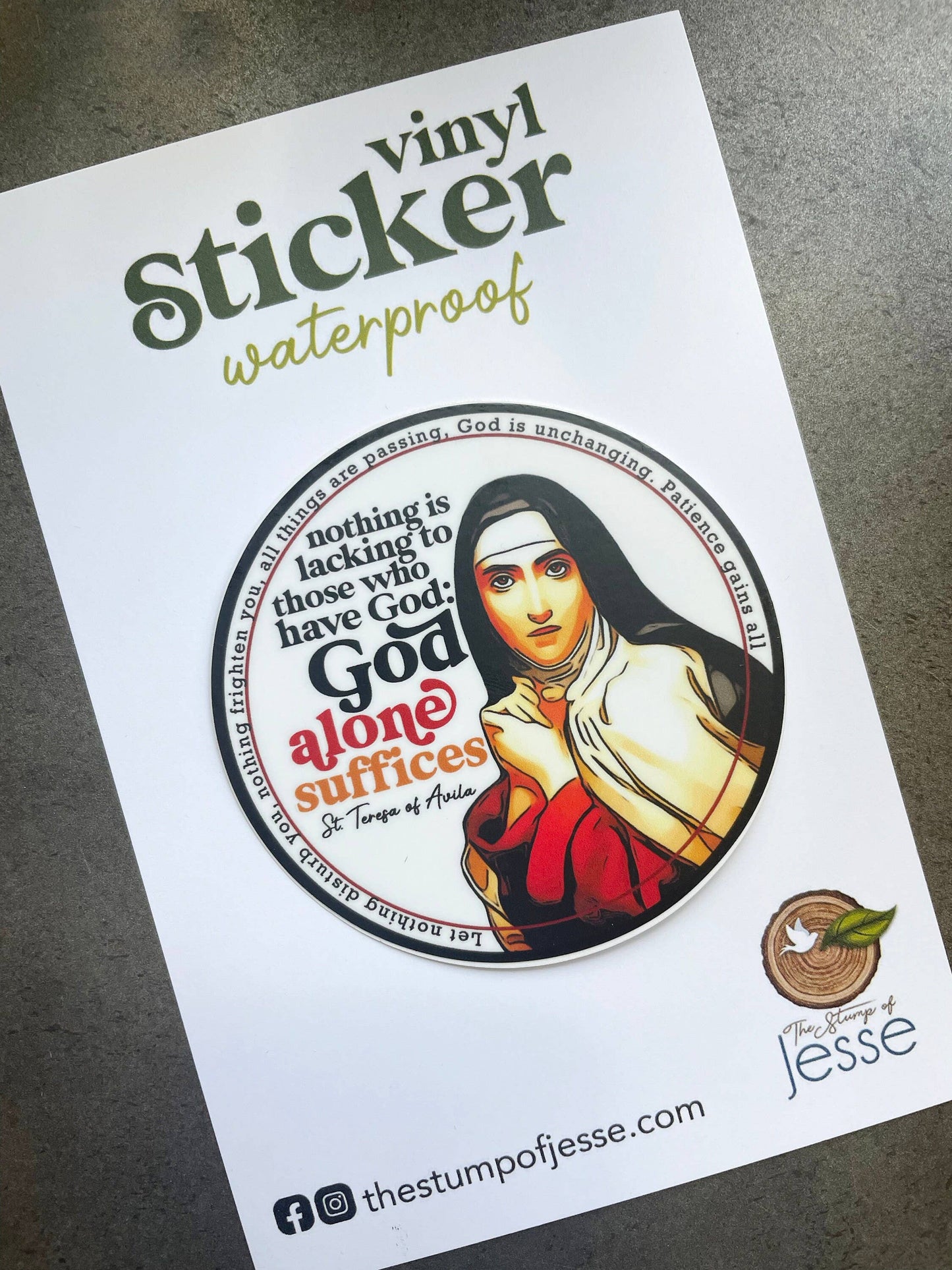 St. Teresa of Avila Catholic Sticker