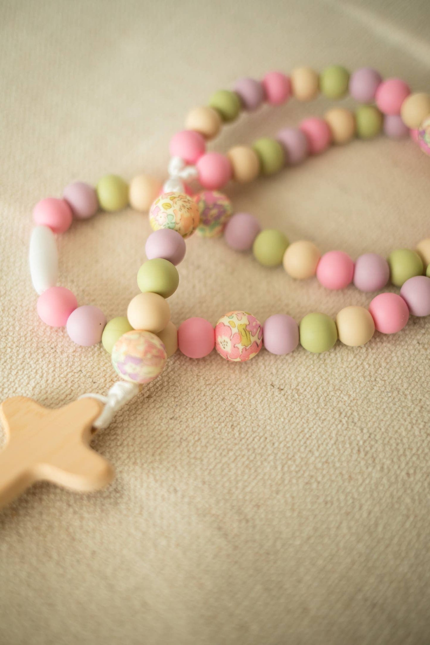 Pastel Floral Baby Rosary | Baptism Gift | Cathoic Gifts