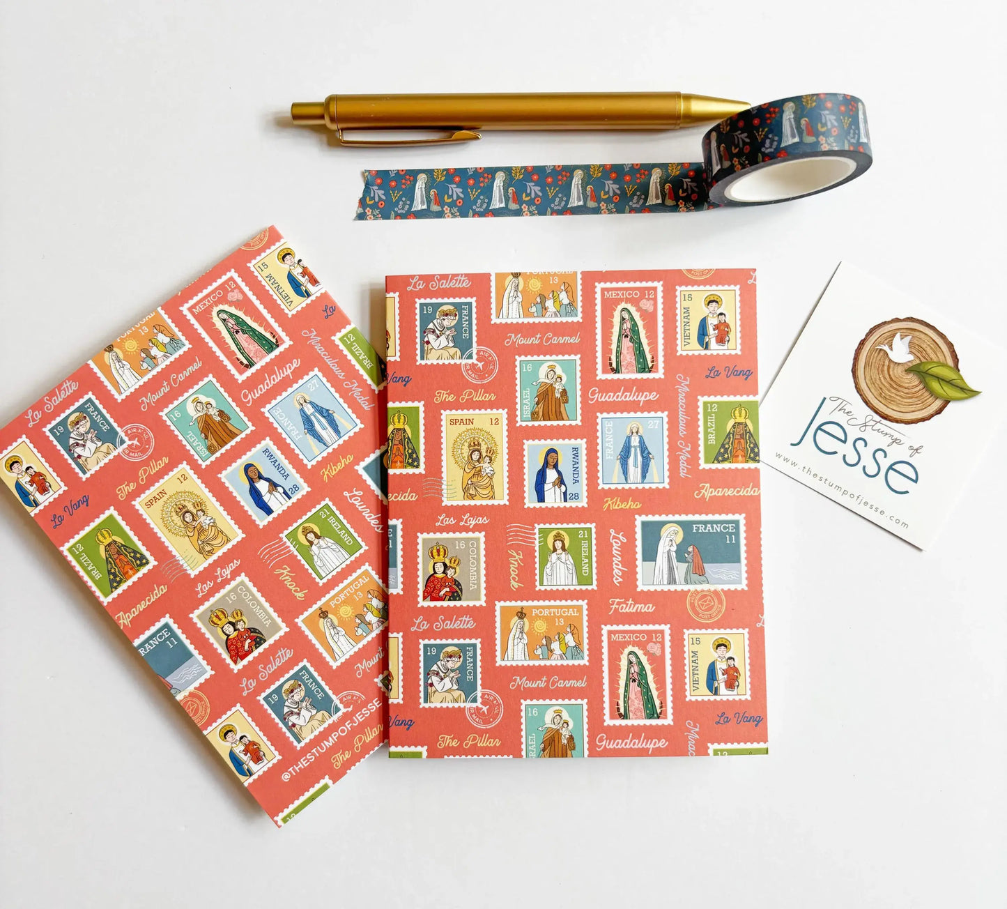 Ave Maria Post Red Greeting Card