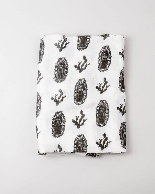 Our Lady of Guadalupe Muslin Swaddle Baby Blanket