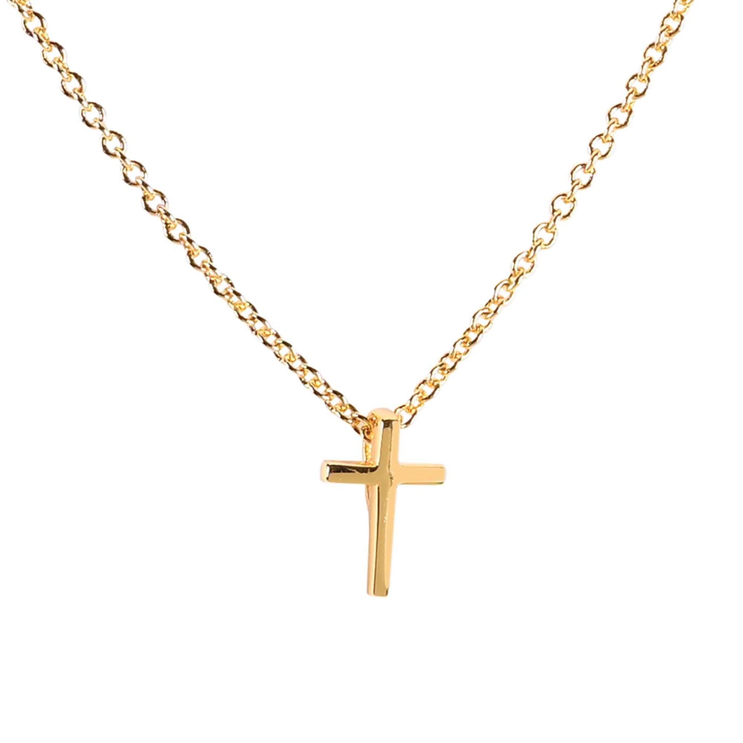 Necklace Baby Blessings Gold Cross-Girl