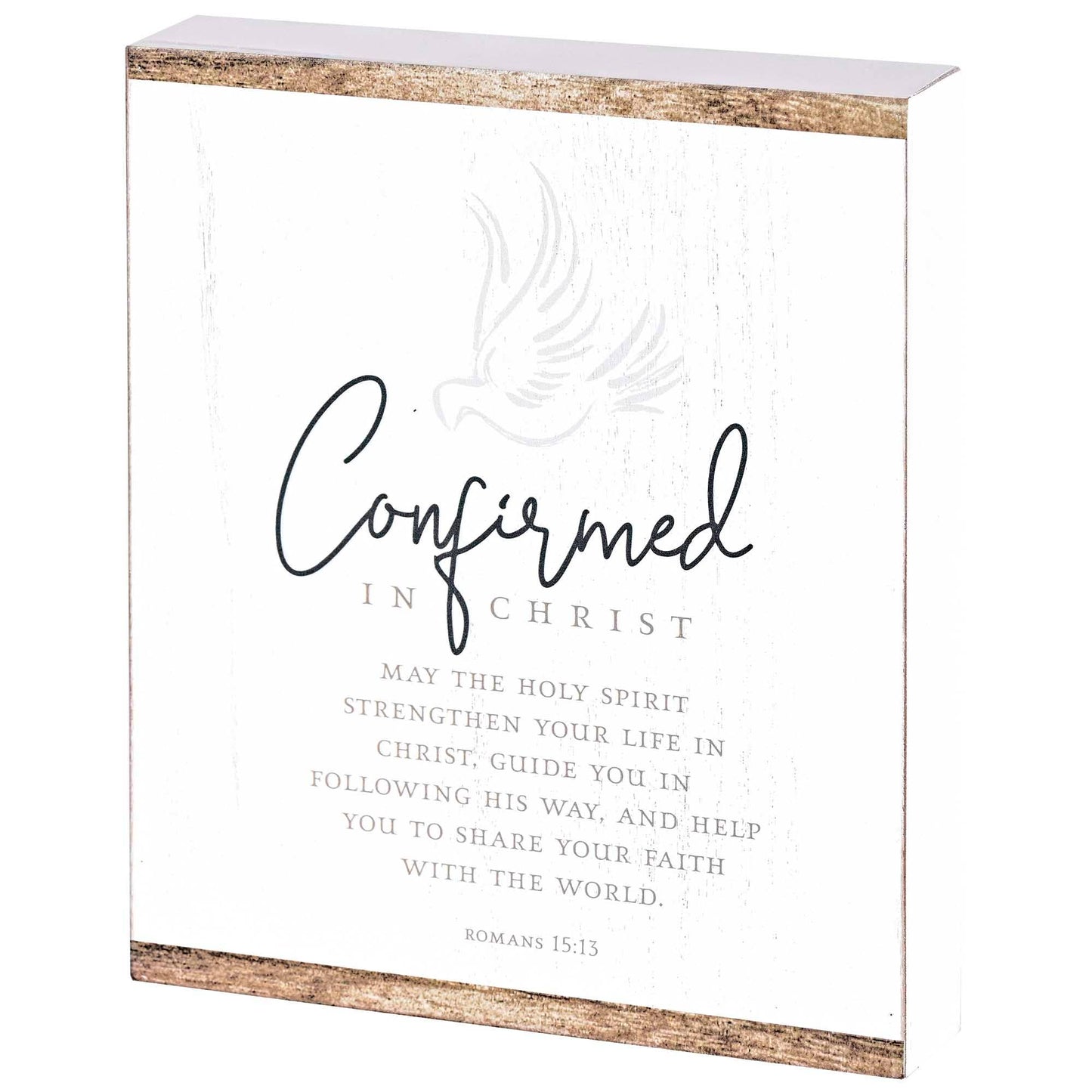 Confirmed In Christ Decorative Tabletop Plaque, 8x10