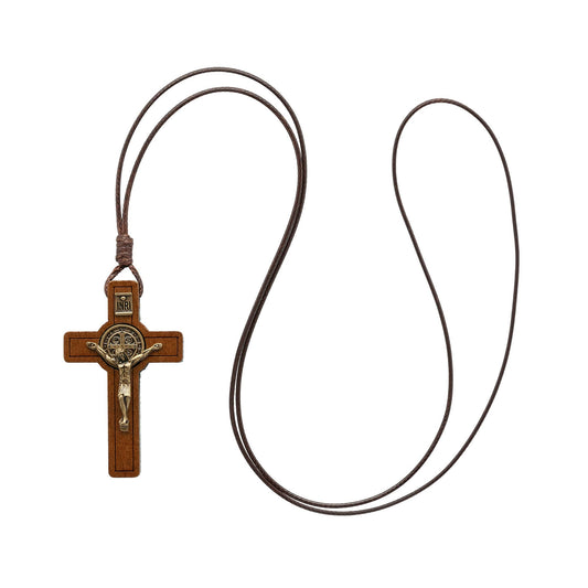St. Benedict Wooden Crucifix    