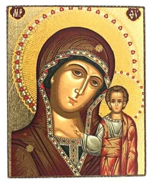 Virgin Mary of Kazan Silk Screen Icon Magnet
