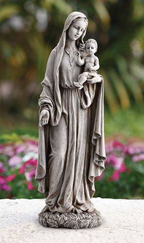 23" Madonna/Child Garden Statue