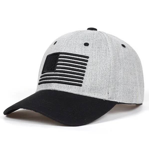 American Flag Embroidered Low Profile Baseball Cap US Flag