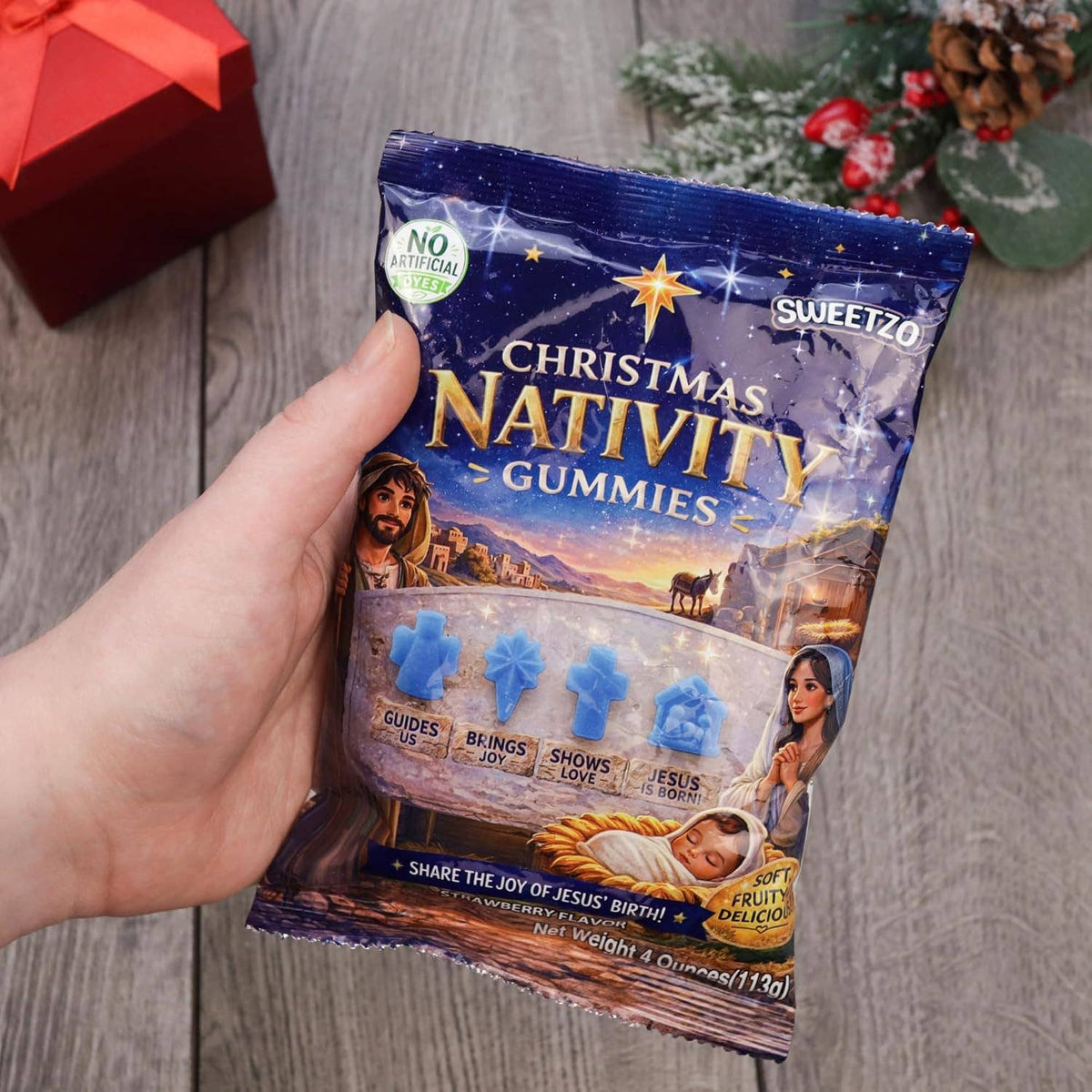 Nativity Gummies, Dye-Free, 4 oz