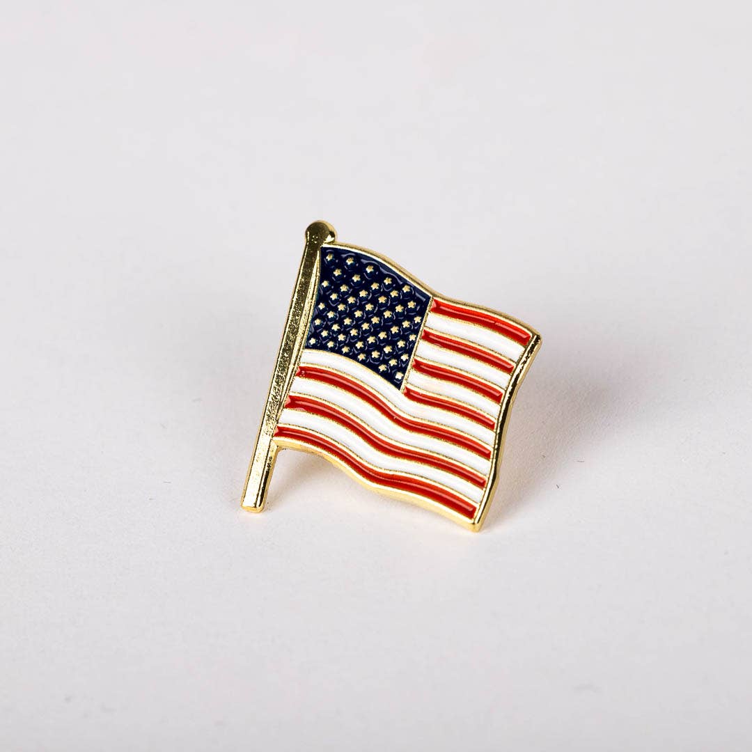 Lapel Pin American Flag - Pack of 6