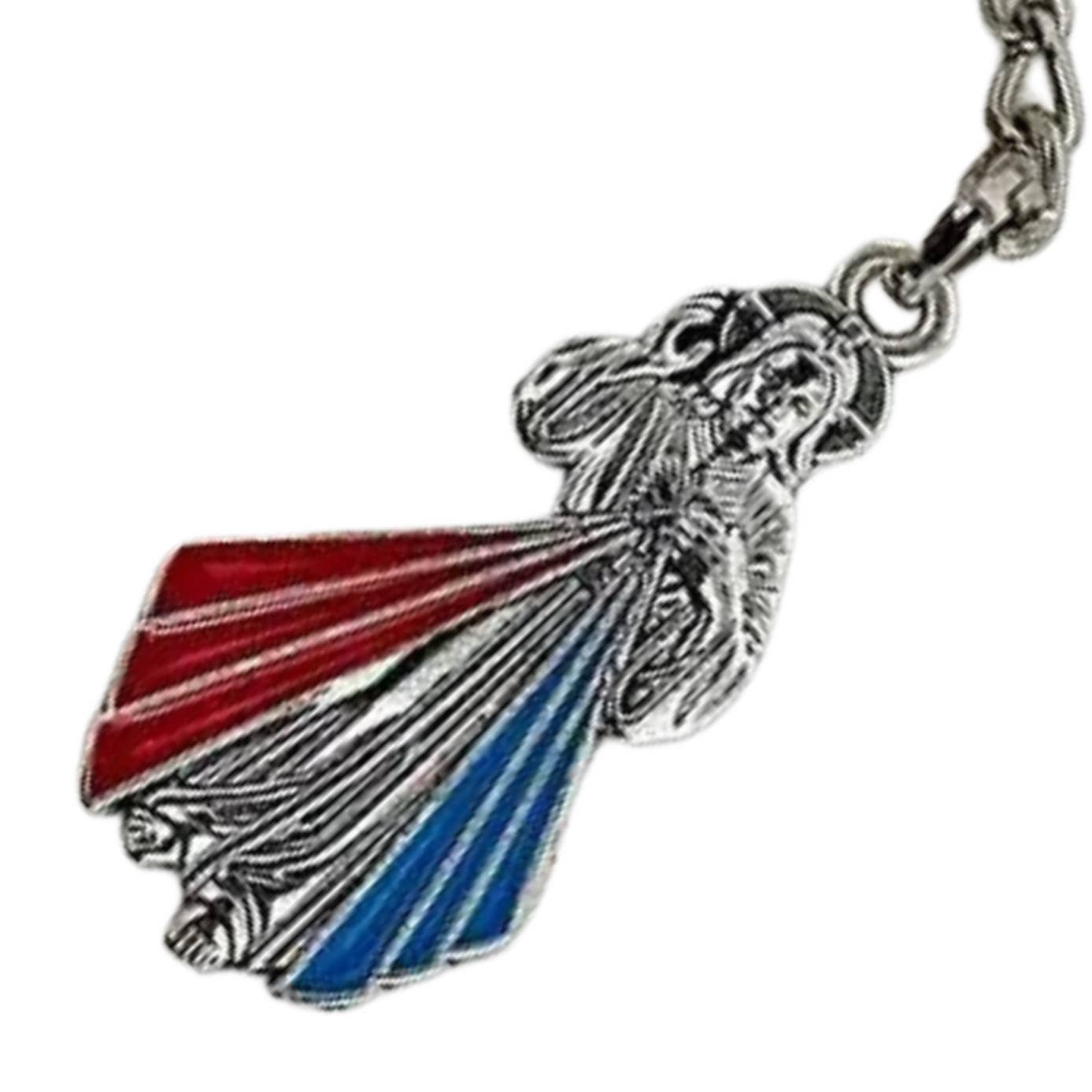 Keychain - Divine Mercy 3" 