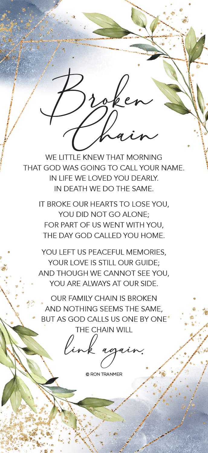 Broken Chain - Heaven Sent Plaques 5.5X12 Wood Plaque