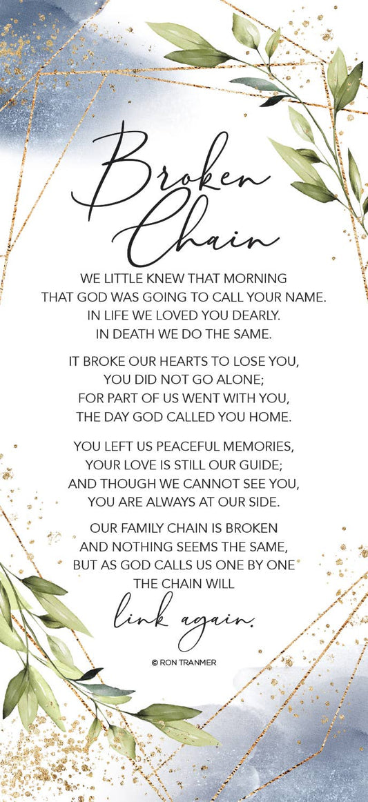 Broken Chain - Heaven Sent Plaques 5.5X12 Wood Plaque