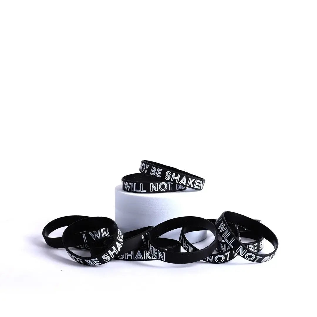 "Not Be Shaken" Silicone Wristband
