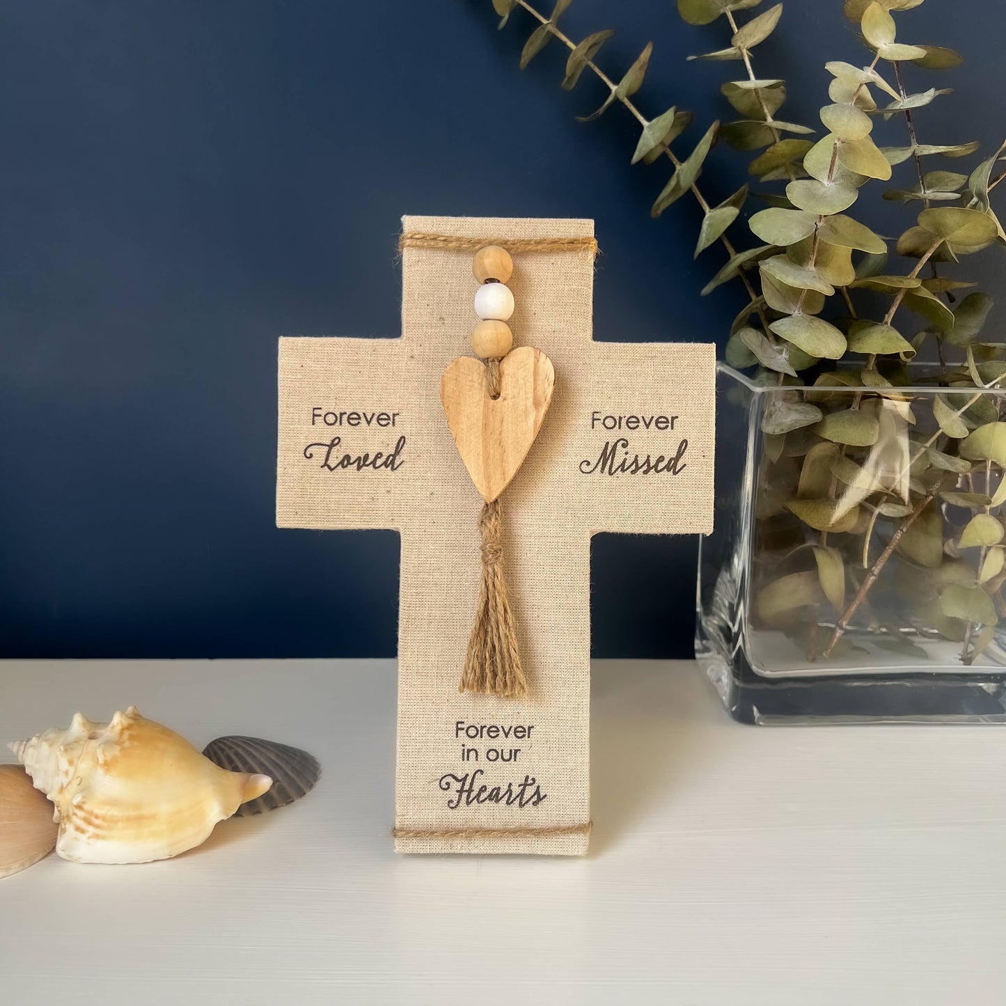 Forever Loved Fabric Cross