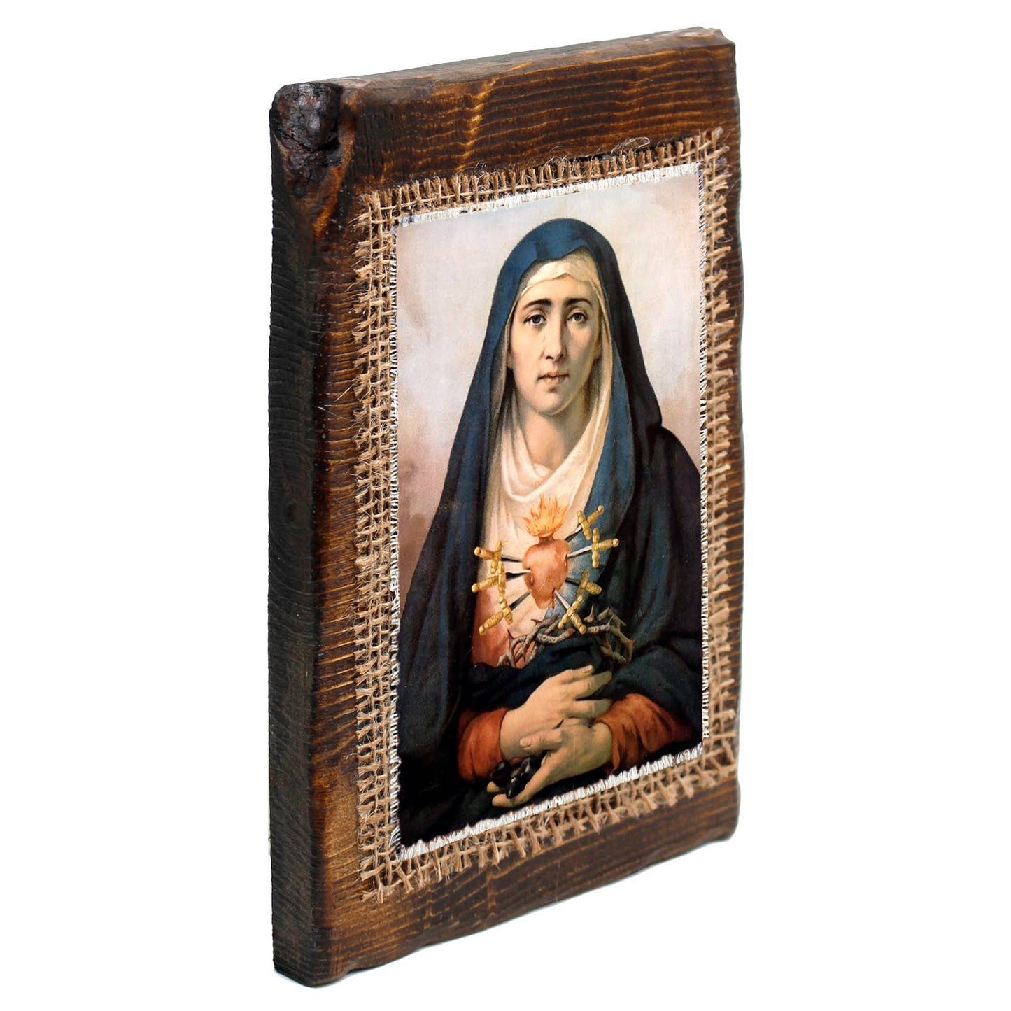 Lady of Seven Sorrows Retablo  