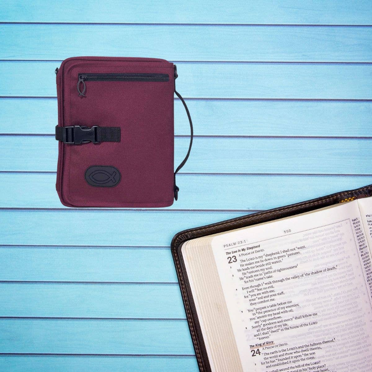 Bible Cover Organizer Burgundy XL Polyester