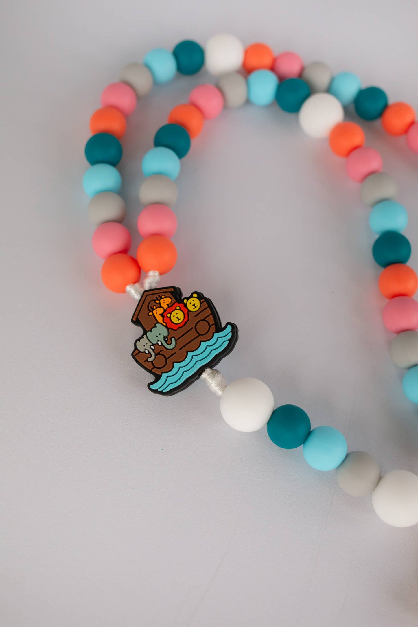 Girl Noah's Ark Baby Rosary | Teething Rosary |Baptism Gift