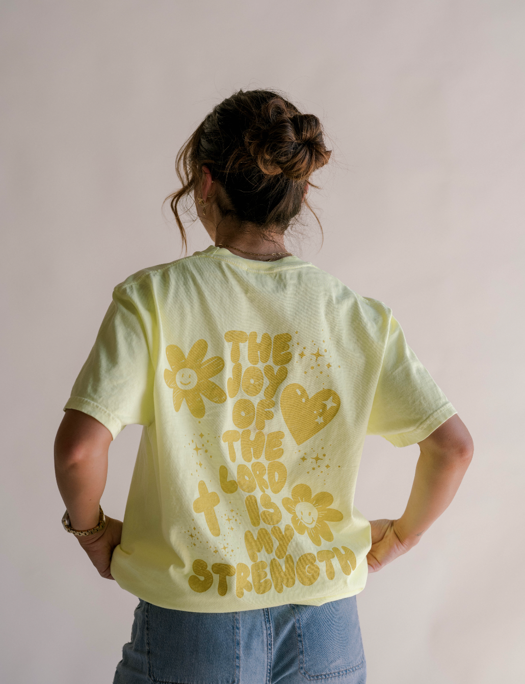 Jesus Is Joy Tee Tee - Neon Yellow (CLOSEOUT)