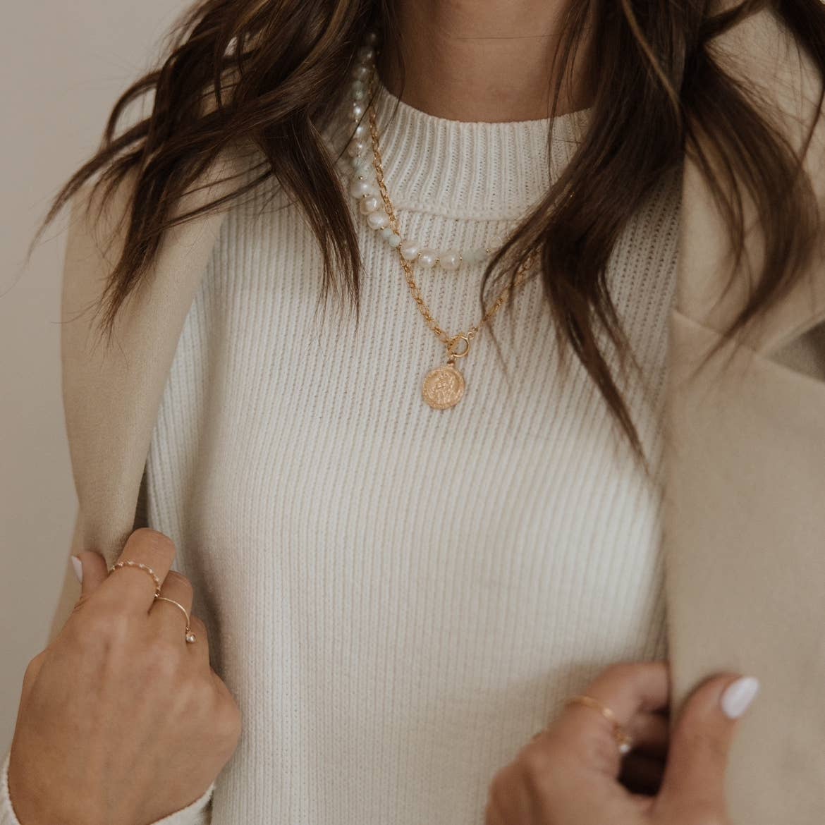 Journey Religious Toggle Gold Filled Necklace