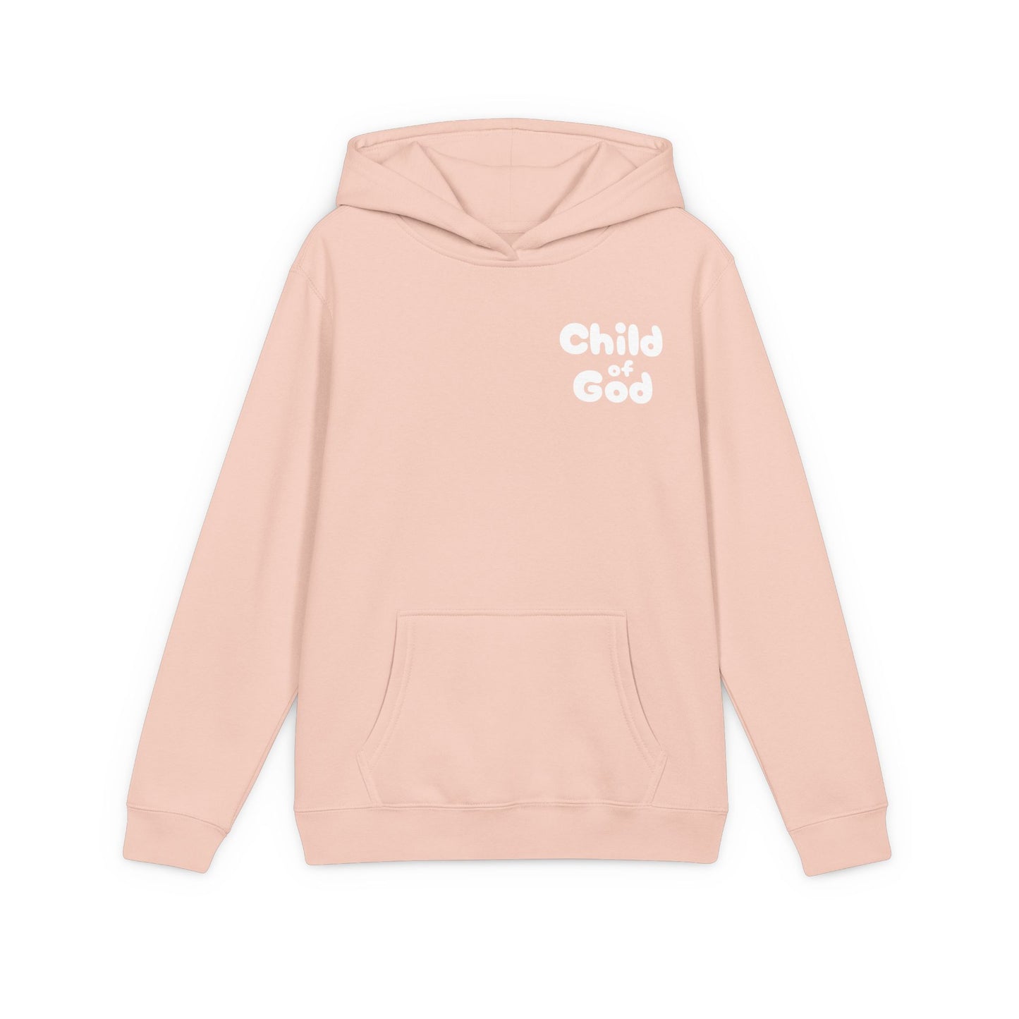 Child of God Light Pink Youth Hoodie