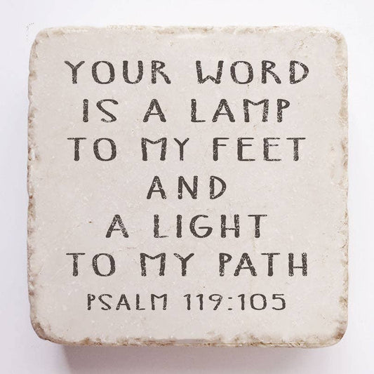 598 | Psalm 119:105 stone block