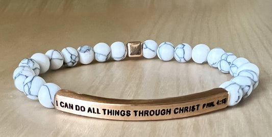 I Can Do Bracelet – Phil. 4:13 Beaded Bracelet