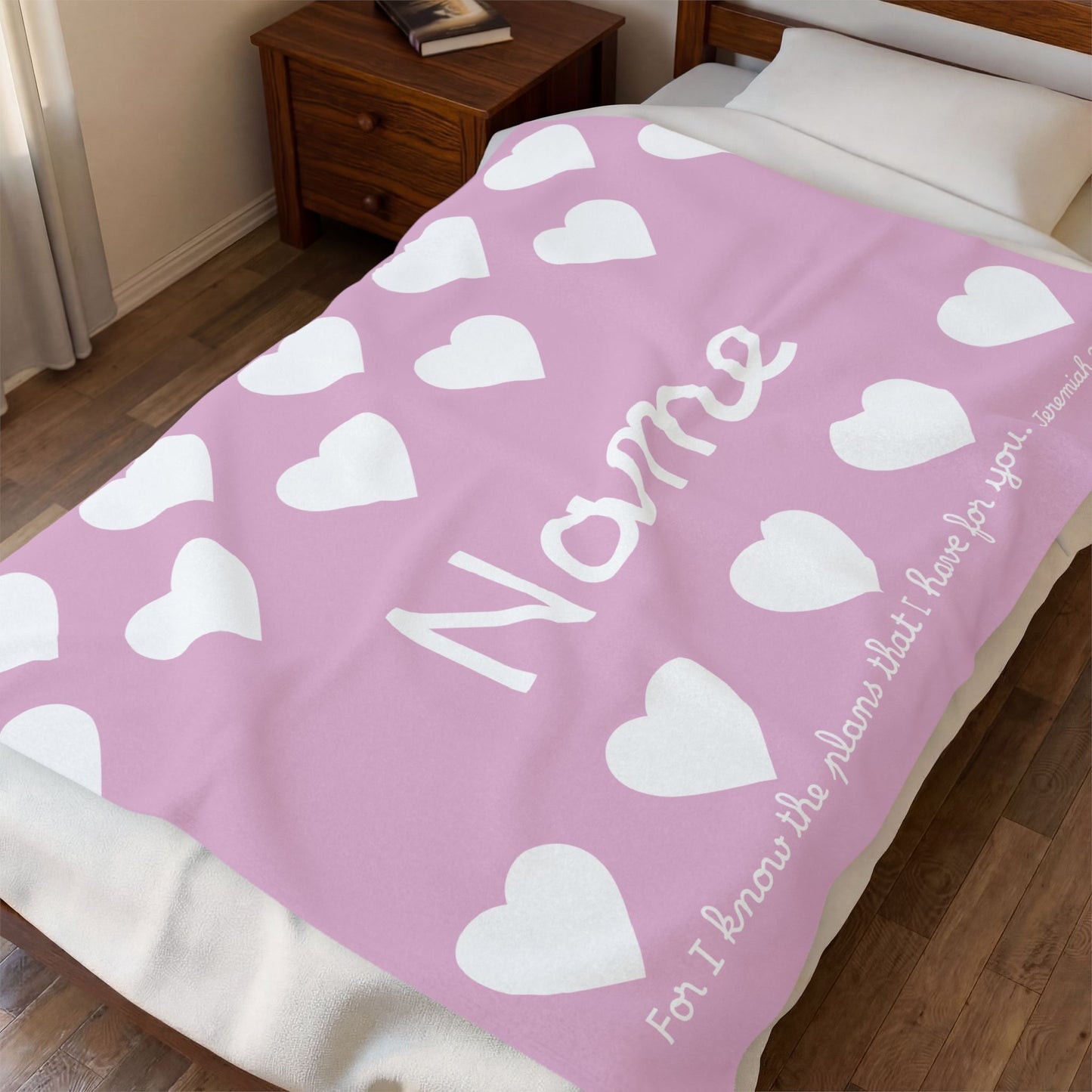 For I Know The Plans Personalized Blanky