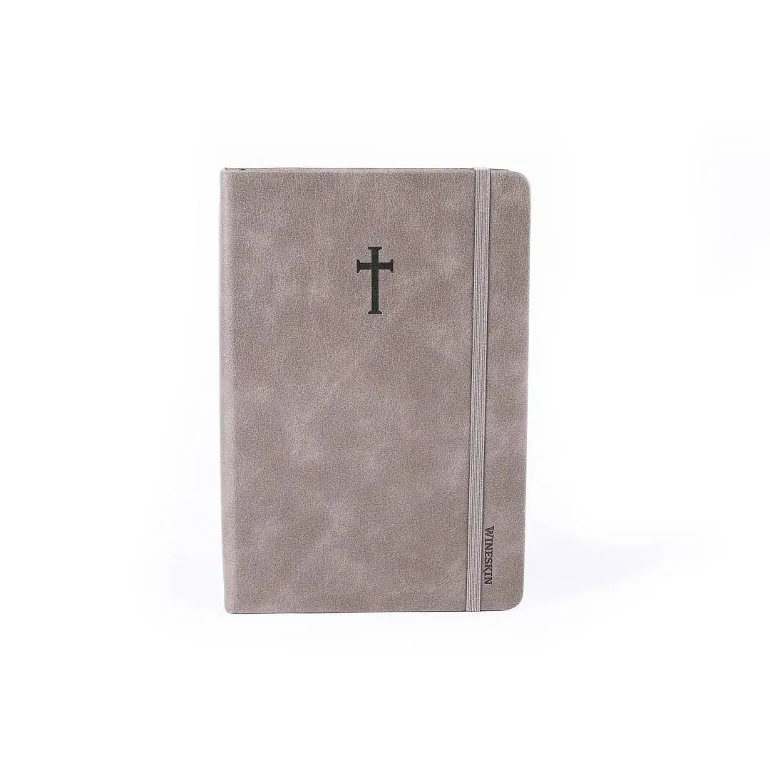 Hard Cover Grey Wineskin Journal (420 Pages)
