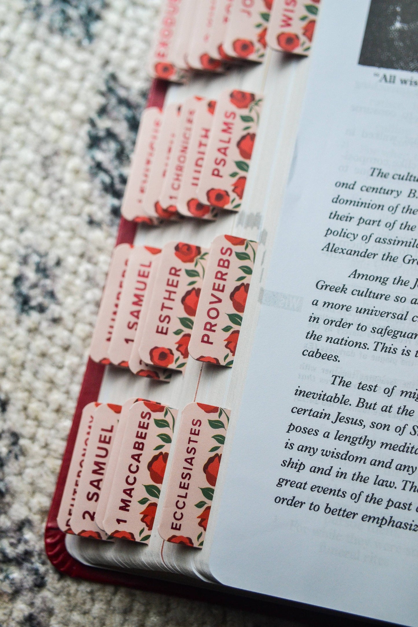 Shower of Roses Catholic Bible Tabs