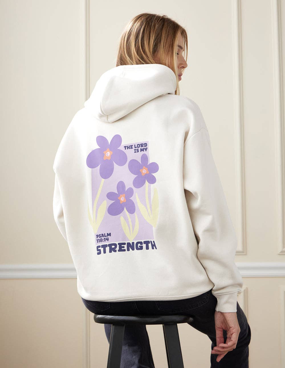 My Strength Floral Unisex Hoodie