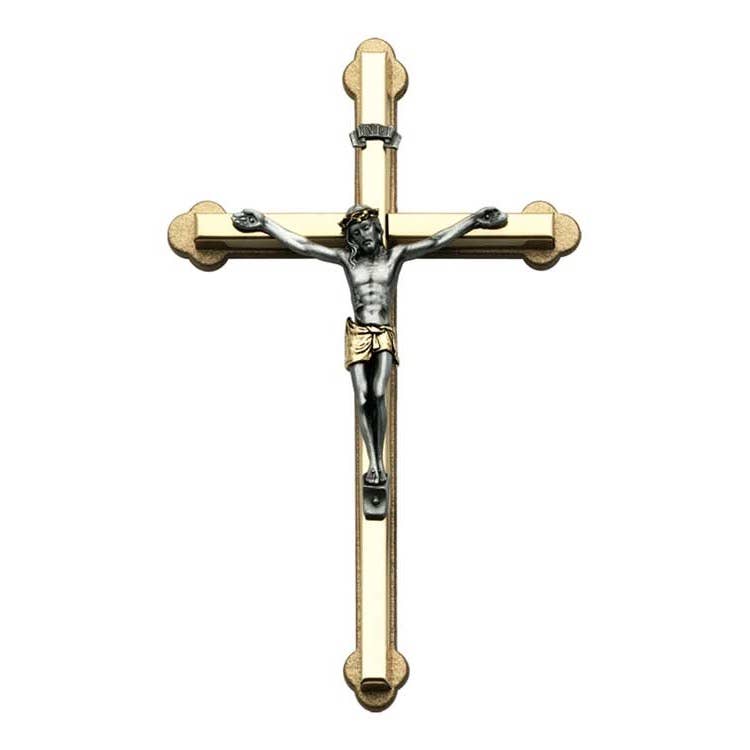 2-tone Wall Crucifix 6”