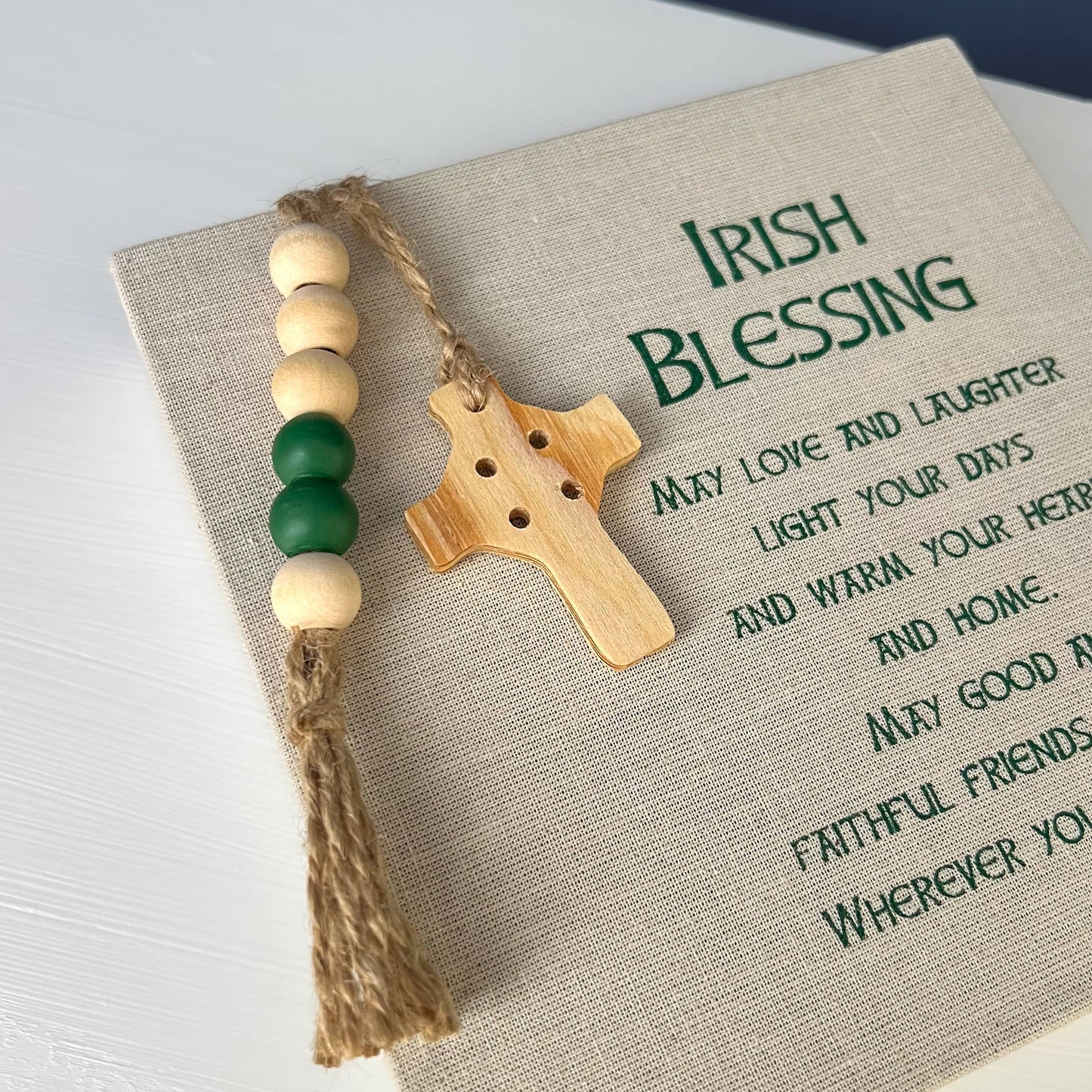 Irish Blessing Fabric Plaque