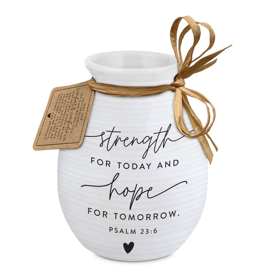 Vase - Textured Hold Hope Strength & Hope